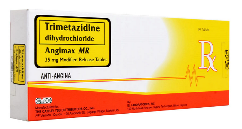 ANGIMAX MR Trimetazidine Dihydrochloride 35mg Modified-Release Tablet ...